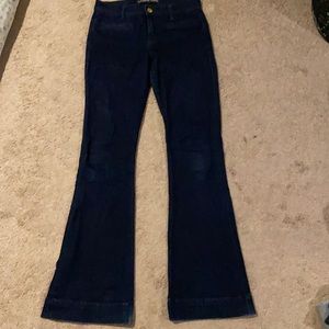 Express mid rise flare jeans